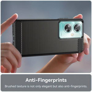 Husa pentru Oppo A79 5G / OnePlus Nord N30 SE - Techsuit Carbon Silicone - Black - Img 3