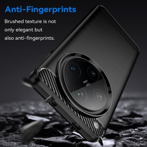 Husa pentru Oppo Find X8 Pro - Techsuit Carbon Silicone - Black - Img 5