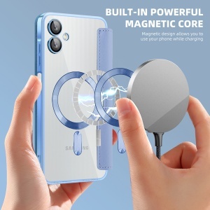 Husa pentru Samsung Galaxy A06 - Techsuit SmartMag Book Case - Light Blue - Img 6