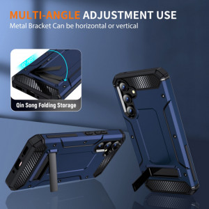 Husa pentru Samsung Galaxy A34 5G - Techsuit Hybrid Armor Kickstand - Blue - Img 3