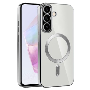 Husa pentru Samsung Galaxy A36 5G - Techsuit Luxury Crystal MagSafe - Silver
