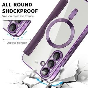 Husa pentru Samsung Galaxy A36 5G - Techsuit SmartMag Book Case - Purple - Img 4