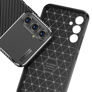 Husa pentru Samsung Galaxy A54 - Techsuit CarbonFiber - Black - Img 5