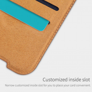Husa pentru Samsung Galaxy A72 4G / A72 5G - Nillkin QIN Leather Case - Brown - Img 7