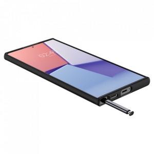 Husa pentru Samsung Galaxy S22 Ultra 5G - Spigen Thin Fit - Black - Img 7