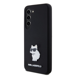 Husa pentru Samsung Galaxy S23 - Karl Lagerfeld Silicone (KLHCS23SSMHCNPK) - Choupette Metal Pin - Img 4