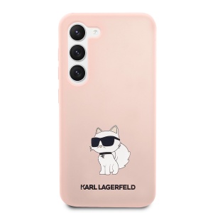 Husa pentru Samsung Galaxy S23 Plus - Karl Lagerfeld Silicone (KLHCS23MSNCHBCP) - Pink Choupette - Img 2