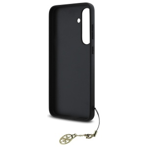 Husa pentru Samsung Galaxy S24 FE - Guess Hardcase 4G Charms Collection (GUHCS24FEGF4GGR) - Grey - Img 5