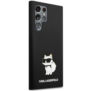 Husa pentru Samsung Galaxy S24 Ultra - Karl Lagerfeld Silicone (KLHCS24LSNCHBCK) - Choupette - Img 6