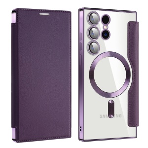 Husa pentru Samsung Galaxy S24 Ultra - Techsuit SmartMag Book Case - Purple - Img 2