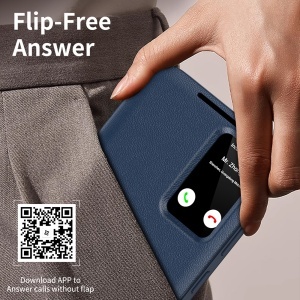 Husa pentru Samsung Galaxy S24 Ultra - Techsuit SmartView Series - Blue - Img 6