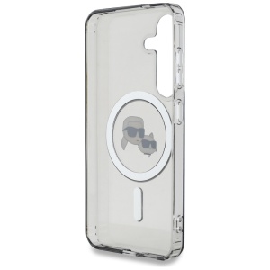 Husa pentru Samsung Galaxy S25 - Karl Lagerfeld IML MagSafe (KLHMS25SHLSKCK) - Metal Karl&Choupette Heads - Img 4