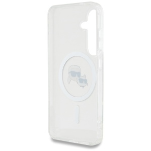 Husa pentru Samsung Galaxy S25 Plus - Karl Lagerfeld IML MagSafe (KLHMS25MHLSKCH) - Metal Karl&Choupette Head - Img 3