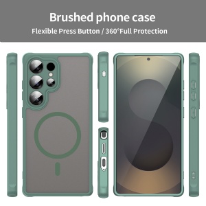 Husa pentru Samsung Galaxy S25 Ultra - Techsuit HaloFrost II MagSafe - Green - Img 5