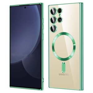 Husa pentru Samsung Galaxy S25 Ultra - Techsuit Luxury Crystal MagSafe - Light Green