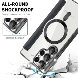 Husa pentru Samsung Galaxy S25 Ultra - Techsuit SmartMag Book Case - Black - Img 4