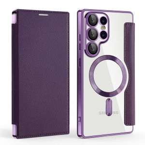 Husa pentru Samsung Galaxy S25 Ultra - Techsuit SmartMag Book Case - Purple - Img 2