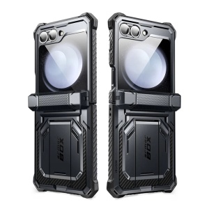 Husa pentru Samsung Galaxy Z Flip6 + Folie - I-Blason Armorbox - Black - Img 3