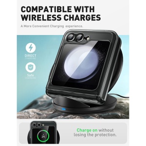 Husa pentru Samsung Galaxy Z Flip6 - I-Blason Cosmo - Frost Black - Img 4