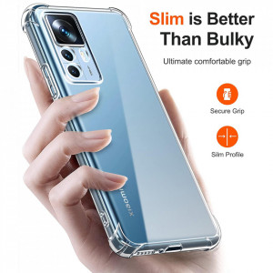 Husa pentru Xiaomi 12T / 12T Pro - Techsuit Shockproof Clear Silicone - Clear - Img 2