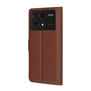 Husa pentru Xiaomi Poco F6 Pro - Techsuit Leather Folio - Brown - Img 5