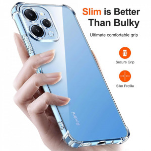 Husa pentru Xiaomi Redmi 12 4G / 12 5G - Techsuit Shockproof Clear Silicone - Clear - Img 2