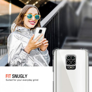 Husa pentru Xiaomi Redmi Note 9S / Note 9 Pro / Note 9 Pro Max - Techsuit Shockproof Clear Silicone - Clear - Img 4