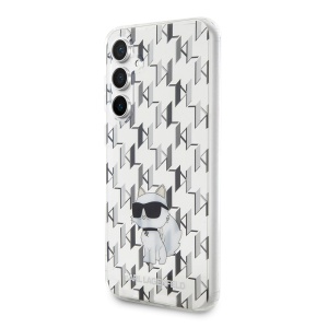 Husa Samsung Galaxy S23 FE - Karl Lagerfeld Hardcase Monogram (KLHCS23FEHNCMKLT) - Transparent Choupette - Img 4