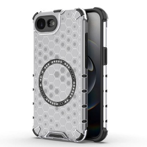 Husa transparenta pentru iPhone 16e - Techsuit HoneyComb Shield MagSafe - White