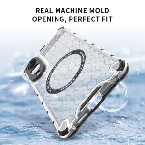 Husa transparenta pentru Samsung Galaxy S25 Edge - Techsuit HoneyComb Shield MagSafe - White - Img 5
