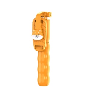 Mini Selfie Stick cu Telecomanda Detasabila, 70cm - Techsuit (KT01) - Orange - Img 1