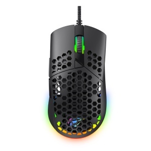 Mouse cu Fir pentru Gaming 1200/1600/2400/4800/6400/7200 DPI, 1.6m, 5V - Havit (MS1036) - White