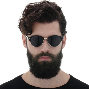 Ochelari de Soare pentru Barbati - Techsuit (66612) - Gold / Gun - Img 5