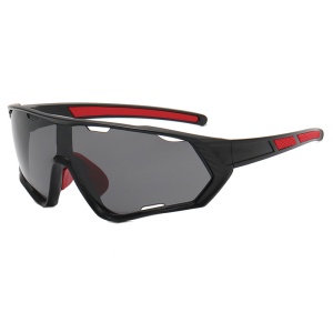 Ochelari pentru Ciclism - Techsuit (9330) - Black / Red - Img 1