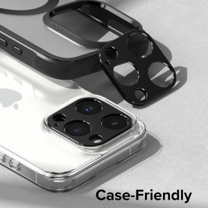 Protectie Camera pentru iPhone 15 Pro / iPhone 15 Pro Max - Ringke Camera Styling - Black - Img 3