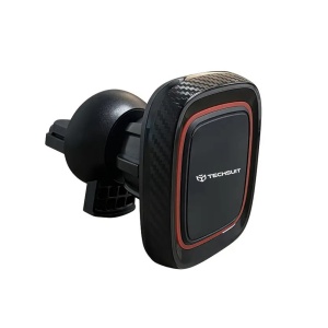 Suport Auto Magnetic pentru Grila de Ventilatie cu Placute Metalice - Techsuit MagGrip (S5) - Black/Red - Img 4