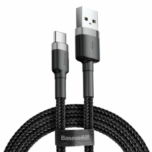 Cablu Baseus Cafule USB USB-C 3A 0.5m gri+negru - Img 8