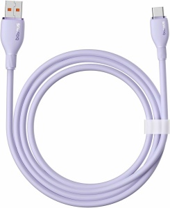 Cablu Baseus Pudding fast Charge USB USB-C 100W 1.2m violet