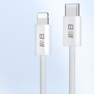 Cablu de Incarcare Type-C la Lightning, Fast Charging, 1.2m - Blueo - White - Img 5