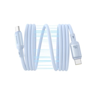 Cablu Type-C, 240W, Magnetic, 1m - Baseus PicoGo (P10376800311-00) - Blue - Img 2