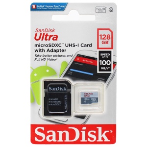 Card de Memorie, 128GB, MicroSDXC - SanDisk Ultra (SDSQUNR-128G-GN6TA) - White - Img 3