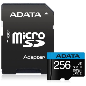 Card de Memorie MicroSDHXC 256GB - Adata (AUSDX256GUICL10A1-RA1) - Black - Img 1
