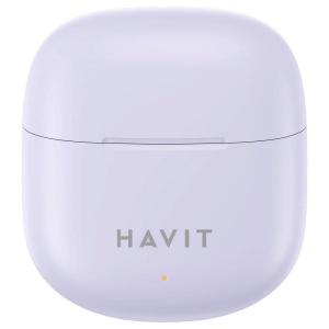 Casti fara Fir Bluetooth 5.3, TWS, USB-C, 300mAh - Havit (TW976) - Purple - Img 3