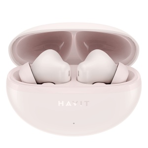 Casti fara Fir Bluetooth 5.4, TWS, ENC, Type-C, 400mAh - Havit (TW986) - Pink - Img 1