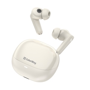 Casti In-Ear, Bluetooth 5.3, Microfon, TWS - ColorWay (CW-TWS1BE) - Beige - Img 1