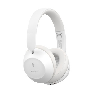 Casti Over-Ear, Sound Isolation, Bletooth 5.3, Foldable, Bass 30 Max, Type-C - Baseus Bass 30 Max (A00070700211-00) - Moon White - Img 2