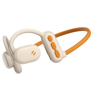 Casti pentru Alergare Bluetooth 5.3, Type-C, 110mAh, IPX5, AI Call Noise Cancellation - Havit Freego Pro (E553BT) - Beige - Img 4