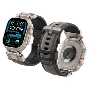 Curea pentru Apple Watch 1/2/3/4/5/6/7/8/9/10/SE/SE 2/Ultra/Ultra 2 (42/44/45/46/49mm) - Spigen DuraPro Armor - Grey - Img 5
