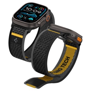 Curea pentru Apple Watch 6 / 7 / 8 / 9 / 10 / SE / SE 2 / Ultra / Ultra 2 (44/45/46/49mm) - Spigen Athlex Air - Active Black - Img 1