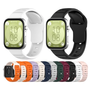 Curea pentru Huawei Watch Fit 3 - Techsuit Watchband (W050) - Black - Img 3